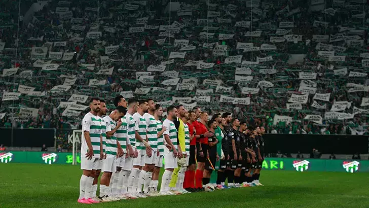 Bursaspor taraftarından anlamlı tepki