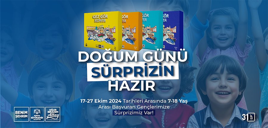 Konya Büyükşehir'den doğum günü sürprizi