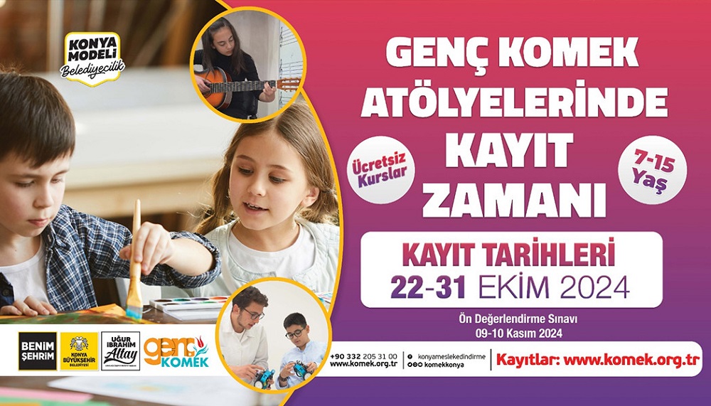 Genç KOMEK Atölyelerde kayıtlar başladı