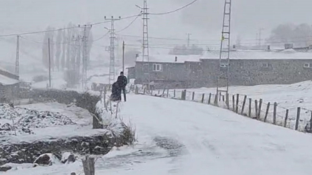 Ardahan'da kar yağışı ve tipi