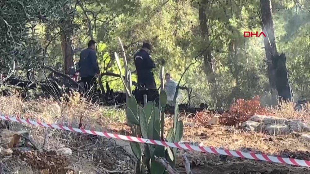 Antalya'da hava aracı düştü