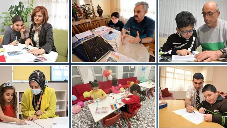 Hastane sınıfında eğitim alıyorlar