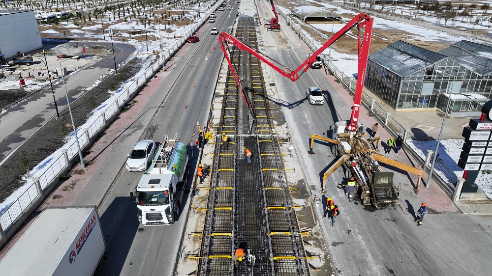 Yeni tramvay hattında son durum