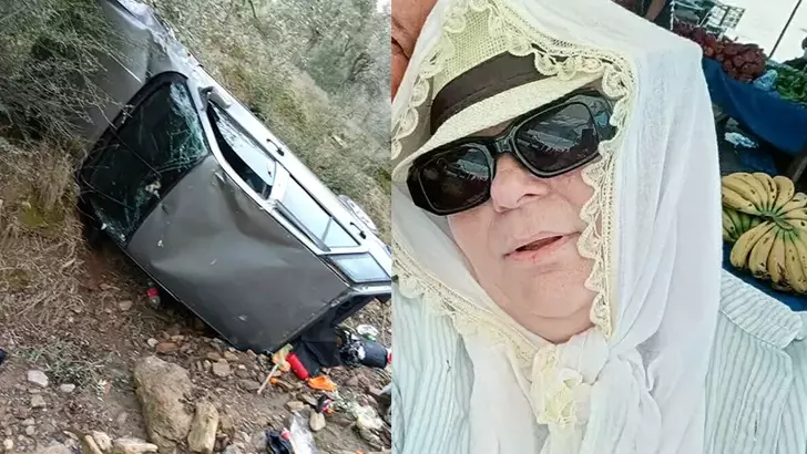 Direksiyonda canlı yayın yaparken kaza yaptı