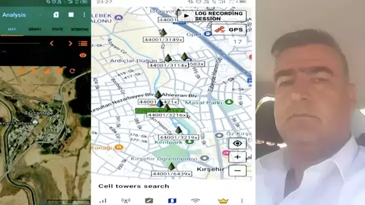 Telefonundaki uygulama dava dosyasında