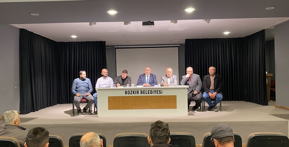 Bozkır'da muhtarlarla istişare toplantısı