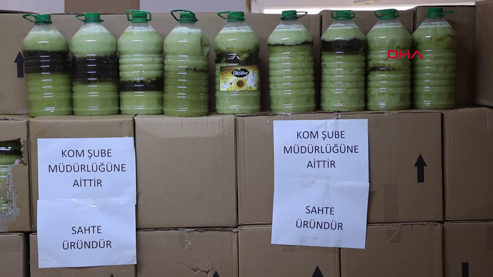 Binlerce litre sahte zeytinyağı yakalandı