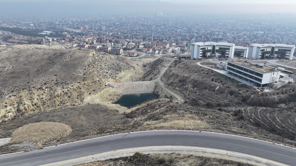 Taşkın koruma göleti projesi tamamlandı