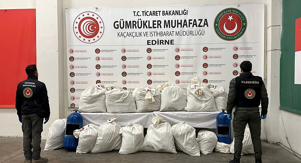 Kapıkule'de 217 kilo uyuşturucu ele geçirildi