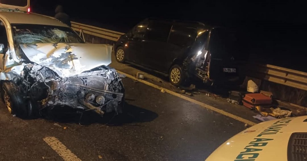 Aksaray'da feci kaza!