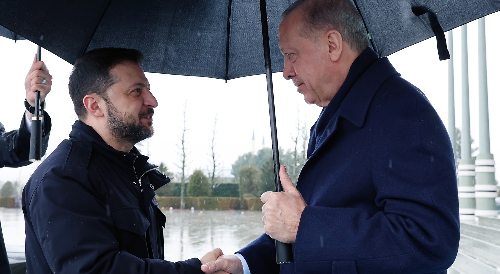 Erdoğan Ukrayna Devlet Başkanı Zelenskiy ile görüştü