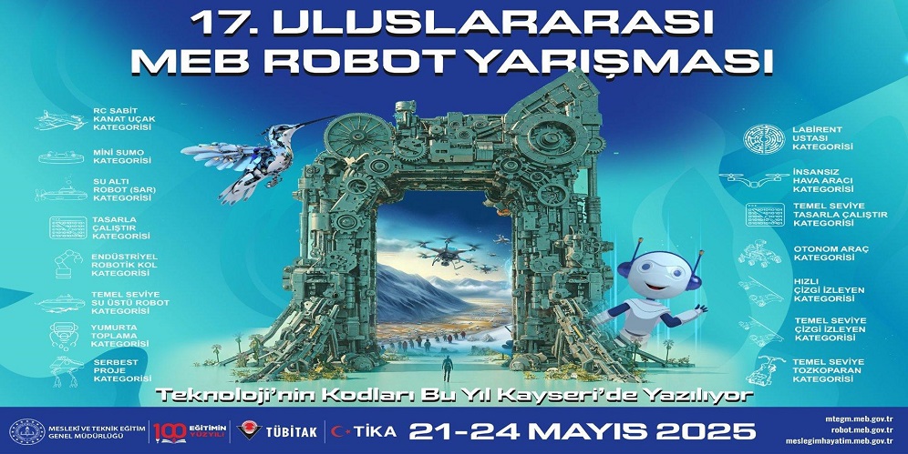 Uluslararası MEB robot yarışması başvuruları başladı