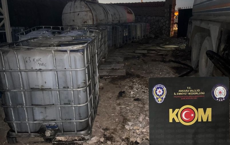 185 bin litre kaçak karışımlı akaryakıt ele geçirildi