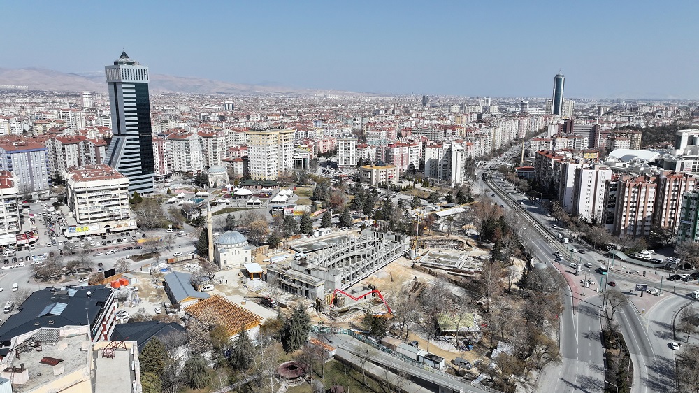 Konya Şehir Kütüphanesi'nin yapımı sürüyor