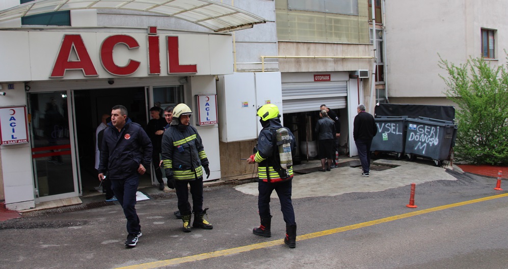 Özel hastanede jeneratör patladı
