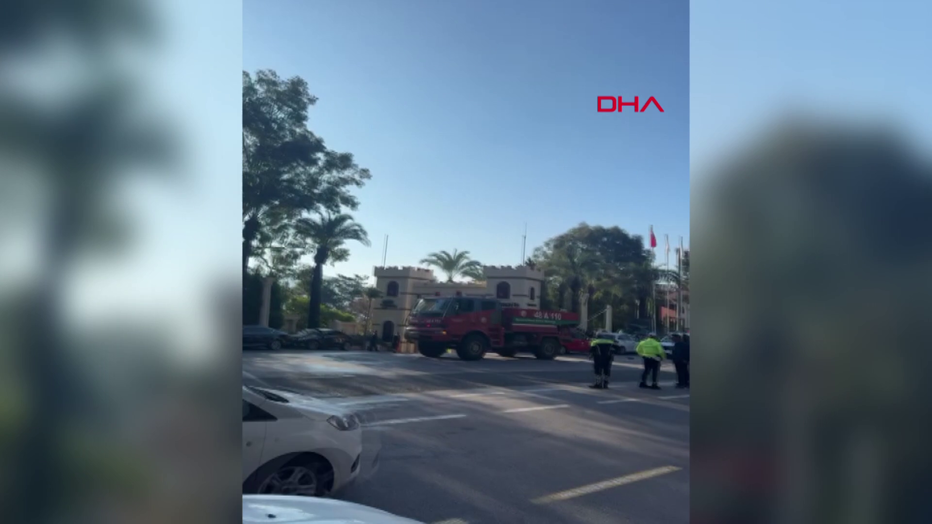 Marmaris'te 5 yıldızlı otelde yangın