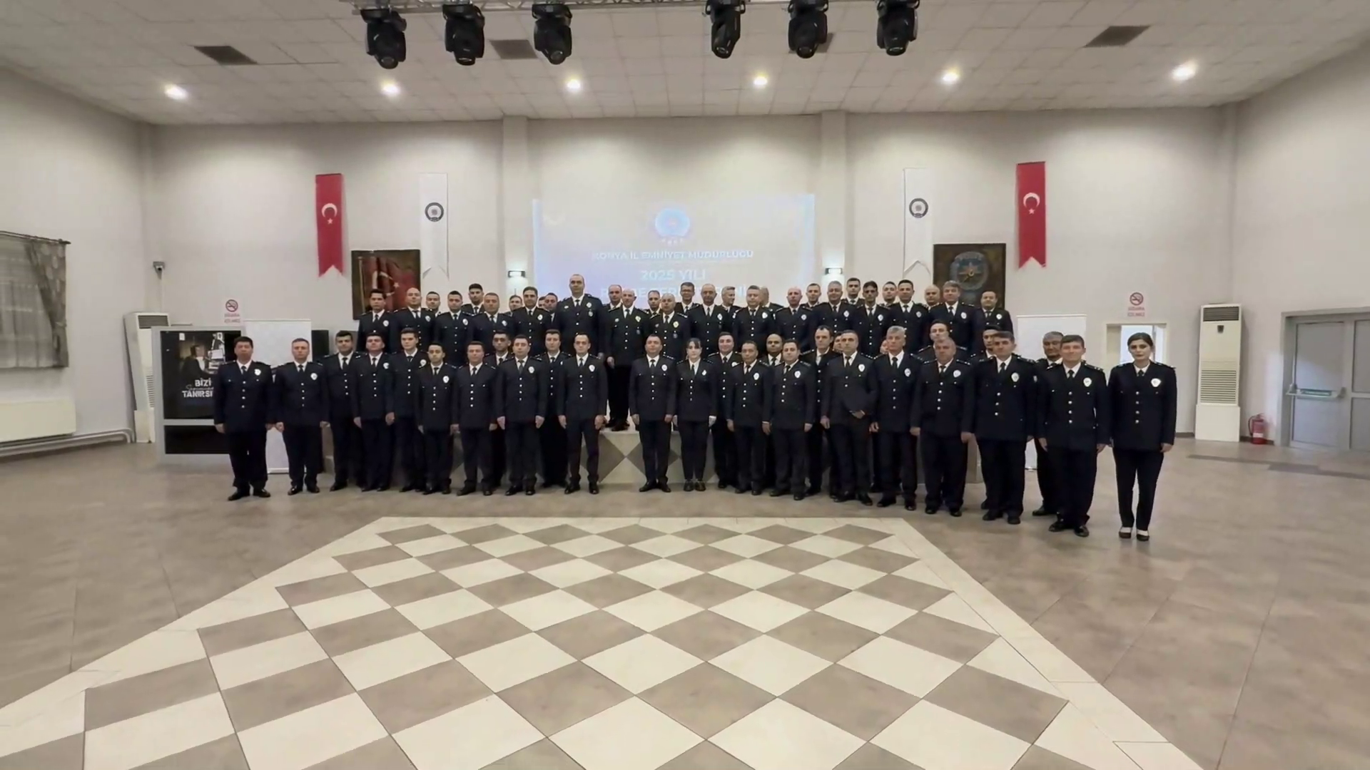 Konya Emniyeti'nde terfi töreni