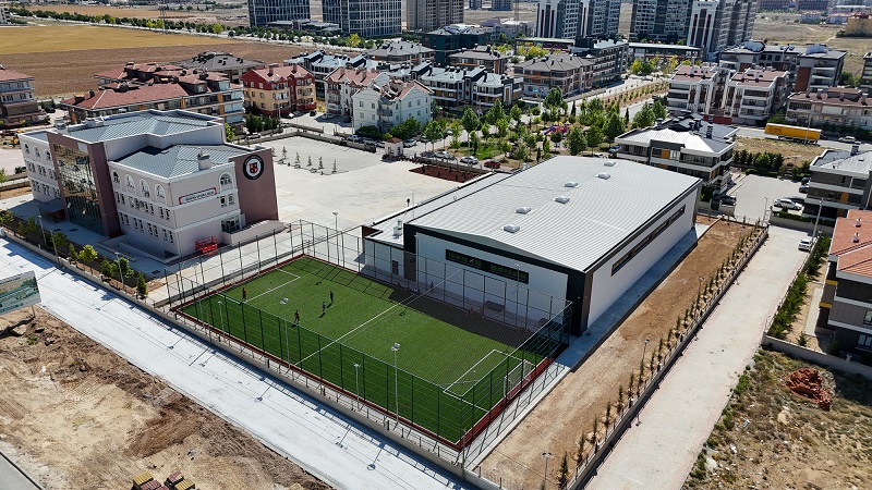 Kapalı spor salonu tamamlandı