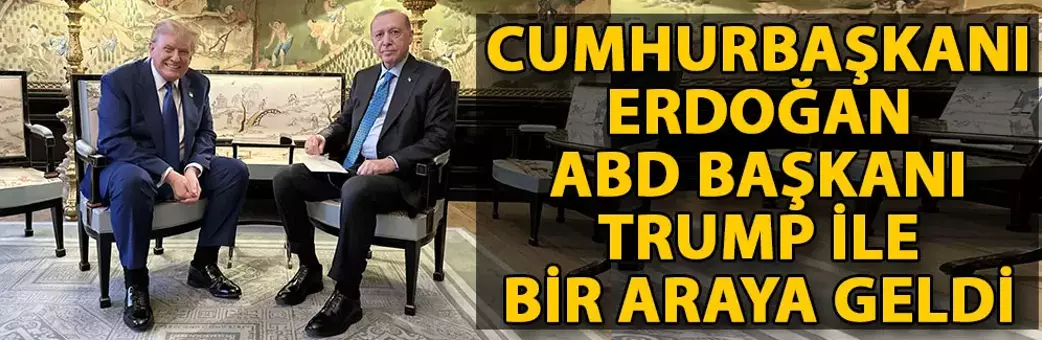 Erdoğan, ABD Başkanı Trump ile bir araya geldi