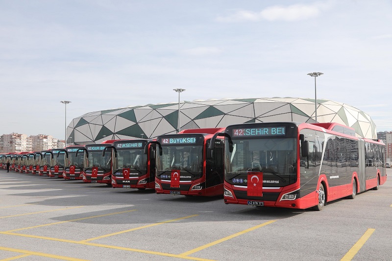 Konya'ya yeni otobüs güzergahları