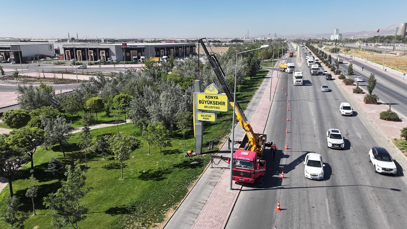 Totem ve tabelalar kaldırılıyor
