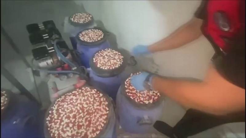 Milyonlarca uyuşturucu hap ele geçirildi
