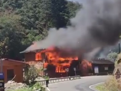 Giresun'da sosyal tesislerde yangın