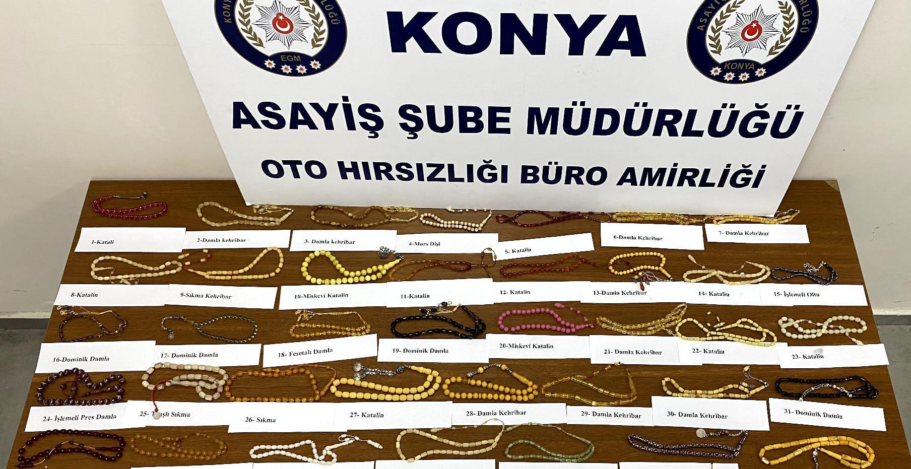 Konya'da tespih hırsızlarına suç üstü !