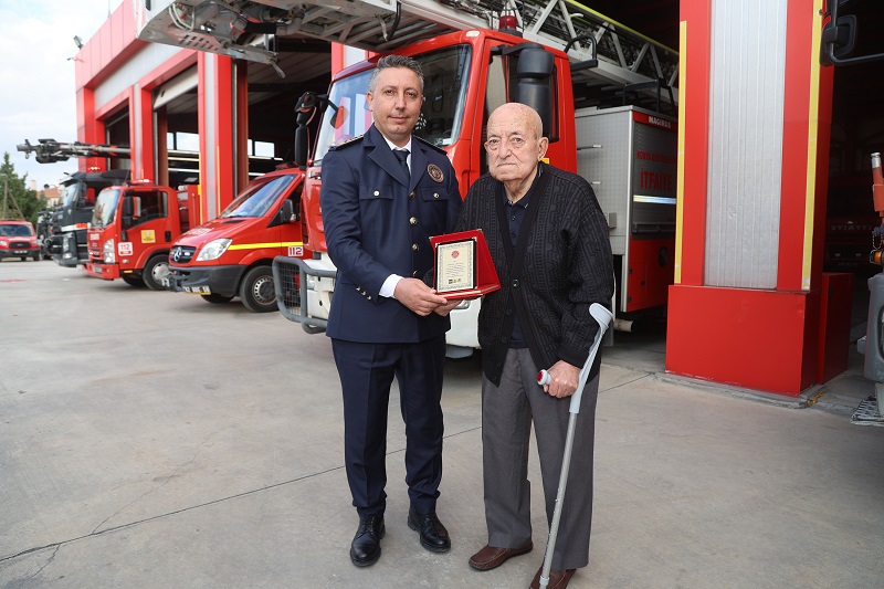 Emektar İtfaiye Müdürü’nden Konya İtfaiyesi’ne ziyaret