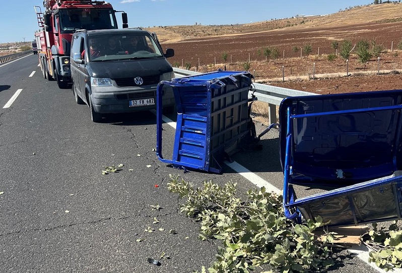 Mardin’de otomobil ile motosiklet çarpıştı