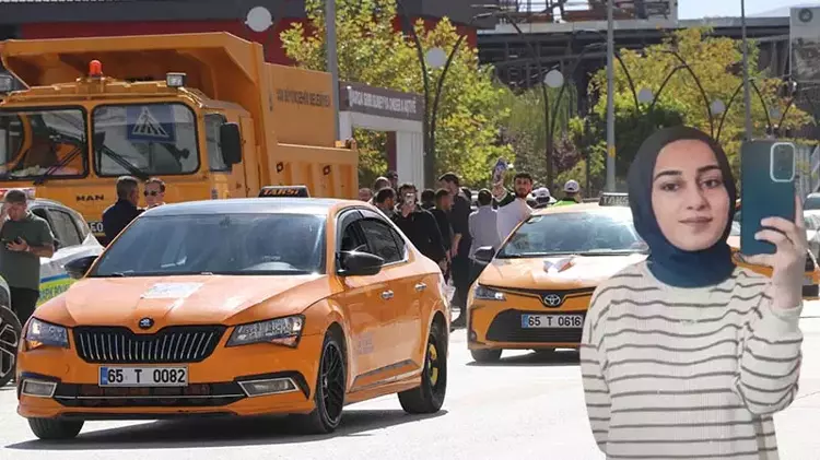 Taksicilerden Rojin için kornalı eylem