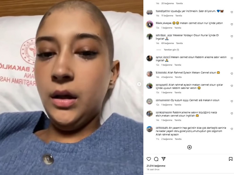 Yasemin lösemiyle mücadelesini kaybetti