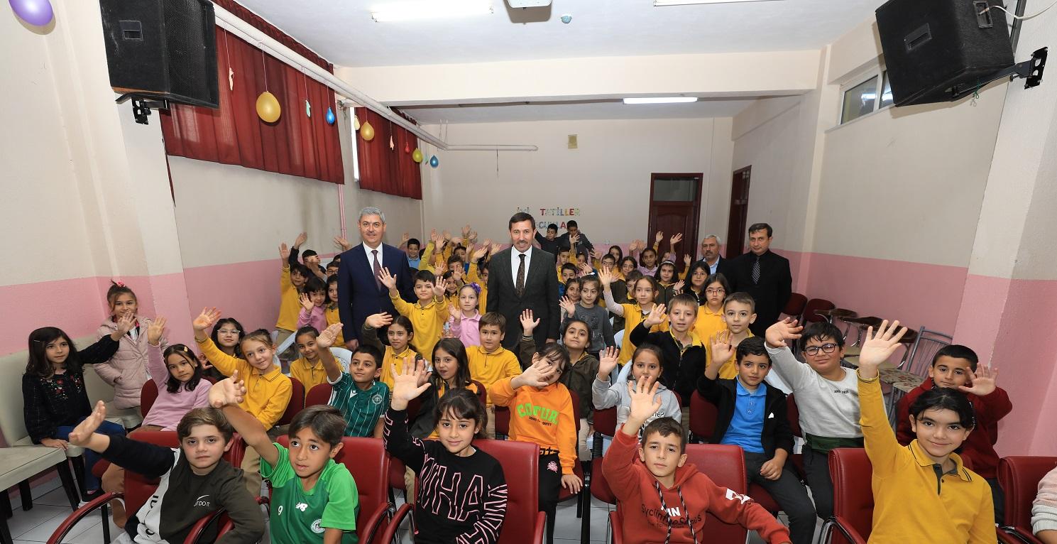 Karatay Belediye Başkanı'ndan okul ziyaretleri