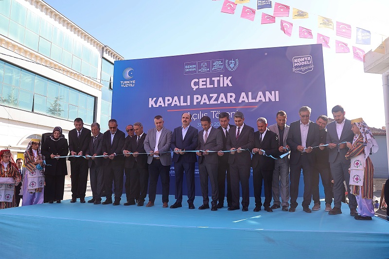 Çeltik'e kapalı pazar yeri kazandırıldı