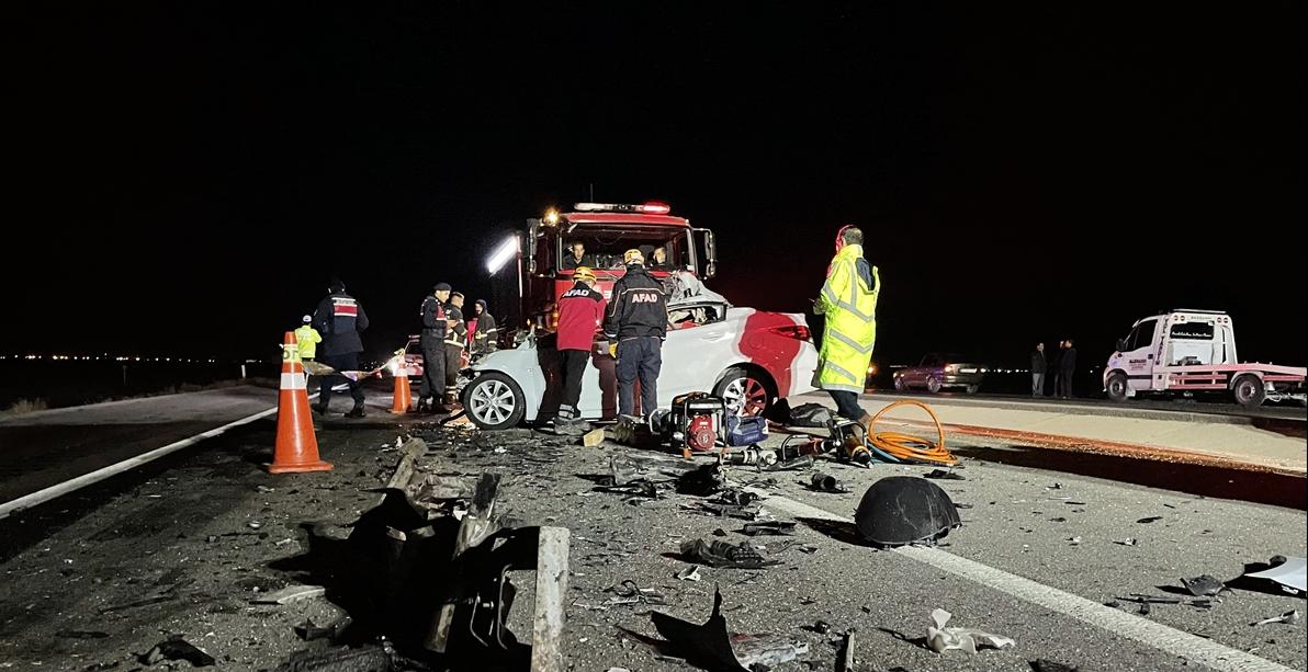 Aksaray'da trafik kazası: 1 ölü