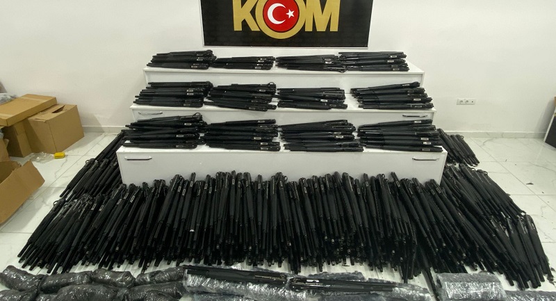 Konya'da kaçak silah operasyonları