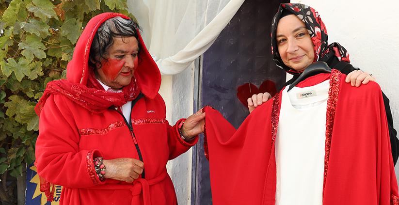 Konya'nın Kırmızılı Kadını bu kış üşümeyecek
