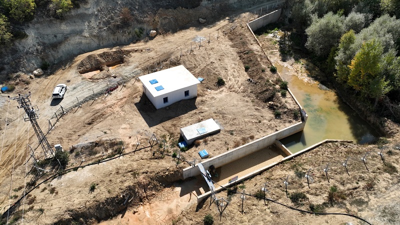 Kapalı sistem sulama tesisi tamamlandı