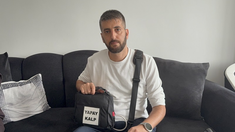 Yapay kalp ile yaşama tutundu