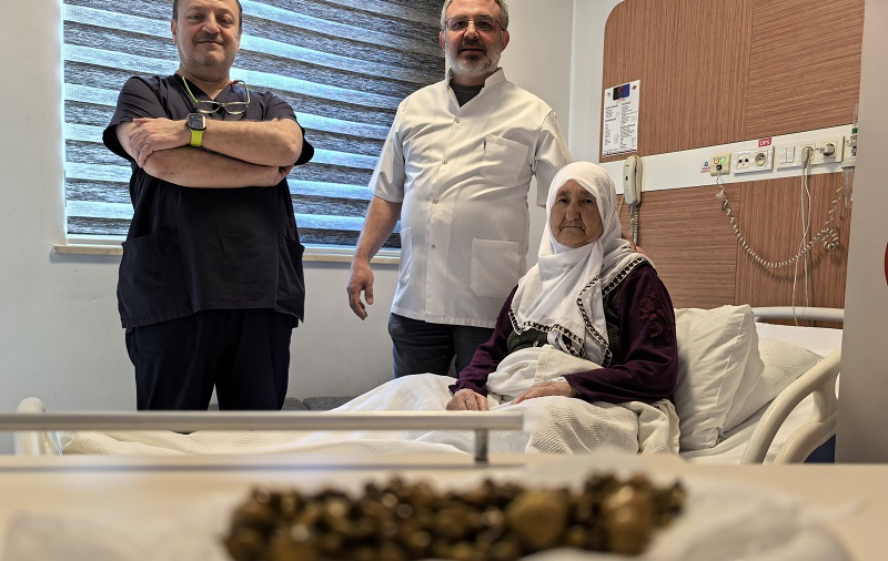 Safra kesesinden 213 tane taş çıkarıldı