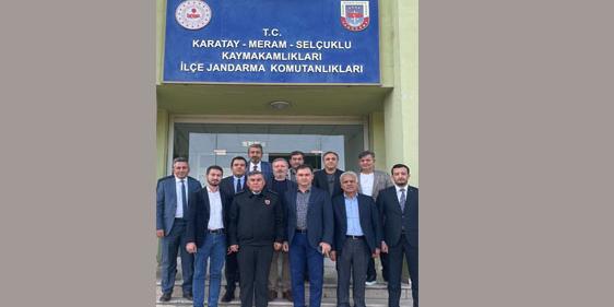Erkonsiad'dan Konya İl Jandarma komutan yardımcısına ziyaret