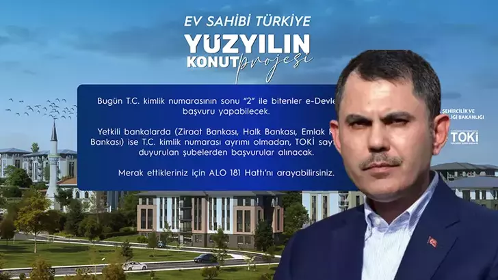 Toki'ye ilk gün 936 bin 159 başvuru yapıldı