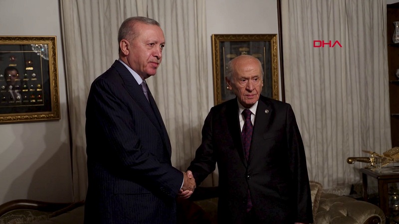 Cumhurbaşkanı Erdoğan Devlet Bahçeli ile görüştü