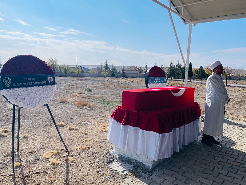 Konya'da toprağa verildi