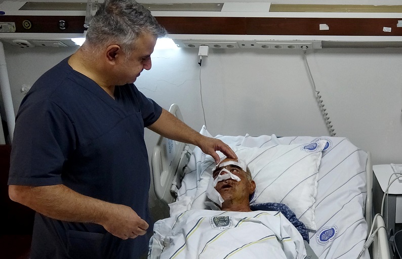 Hayvan otlatırken ayı saldırdı