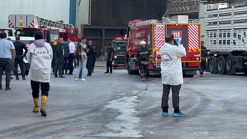 Konya'da fabrikada doğalgaz patlaması