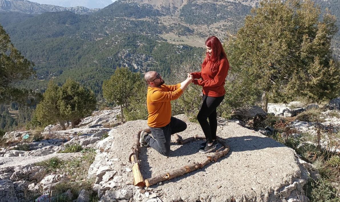 1700 rakımda evlilik teklifi
