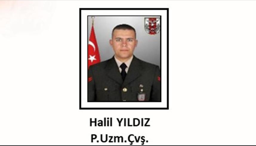 Şehit Piyade Uzman Çavuş Halil Yıldız son yolculuğuna uğurlandı