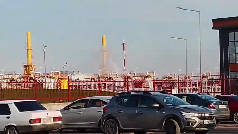 Silivri'de doğal gaz tesisinde yangın