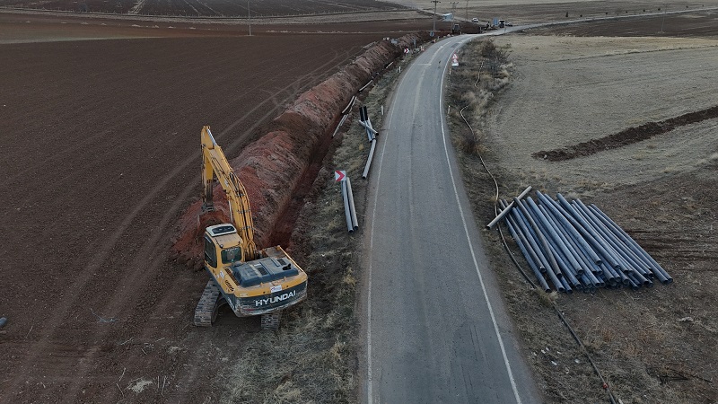 Bir ilçede daha su altyapısı yenileniyor